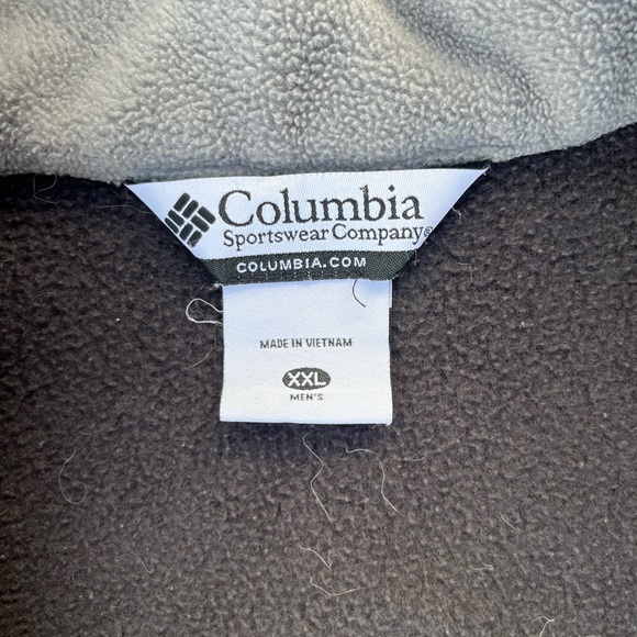 Colombia Black Fleece Zip-up Jacket Mens XXL - Picture 4 of 8